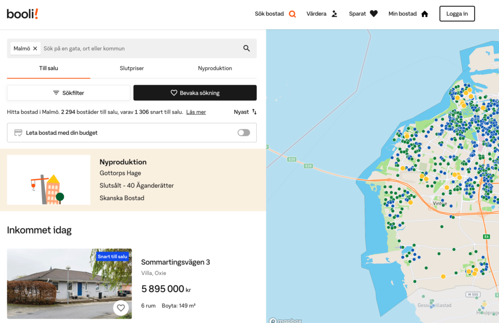Bild på hur du hittar sökfilter.