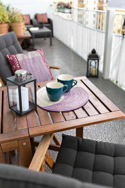 Bild av trädgården