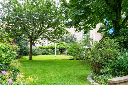 Bild av trädgården