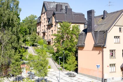 Bild av trädgården