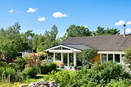 Bild av trädgården