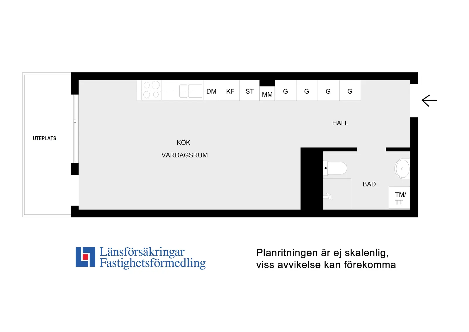 Floor plan for Gamla Enköpingsvägen 152