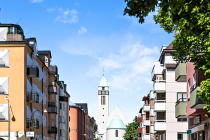 Bild av trädgården