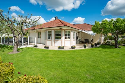 Bild av trädgården