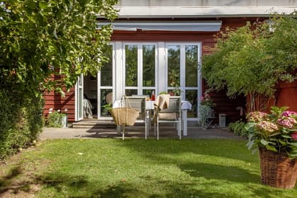 Bild av trädgården