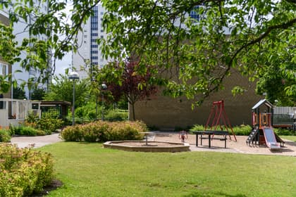 Bild av trädgården