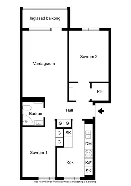 Gässlingavägen 3C, Klosters Fälad