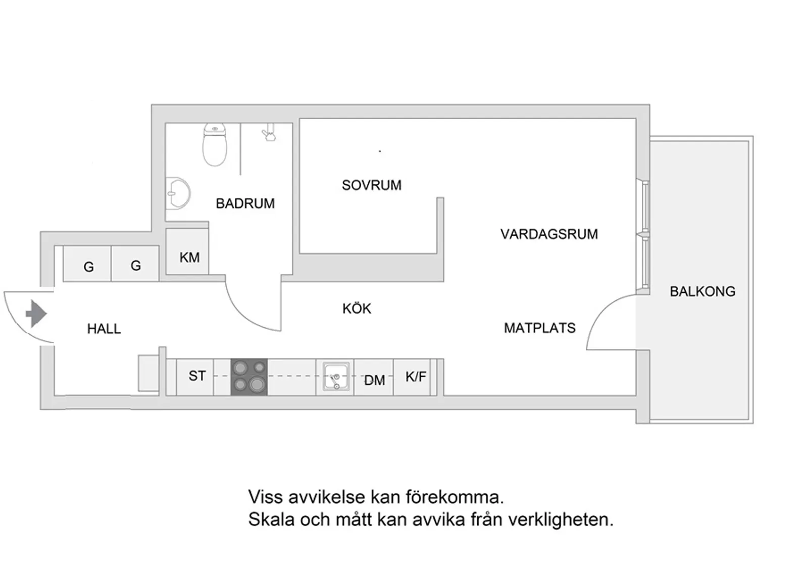 Floor plan for Vintergatan 2B