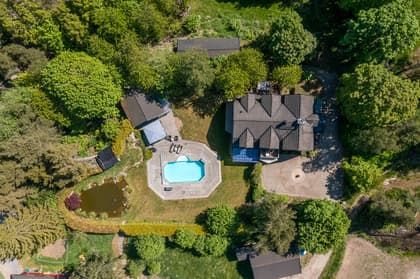 Bild av trädgården