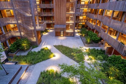 Bild av trädgården