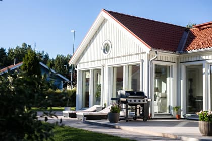 Bild av trädgården