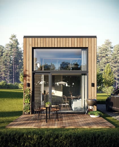 Bild av trädgården