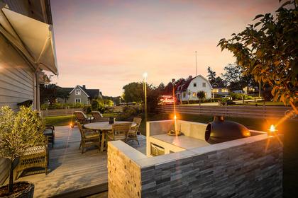 Bild av trädgården