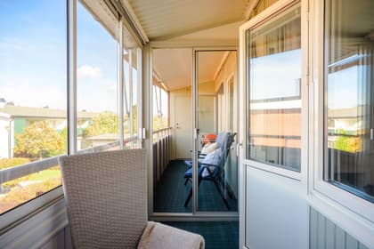 Balkong eller utsiktsbild