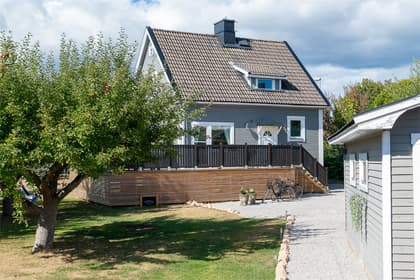 Bild av trädgården