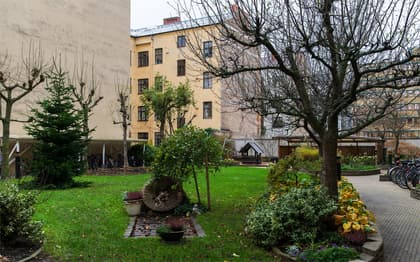 Bild av trädgården