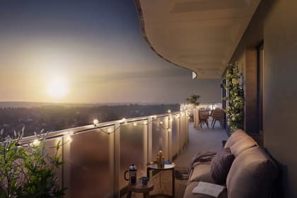 Balkong eller utsiktsbild