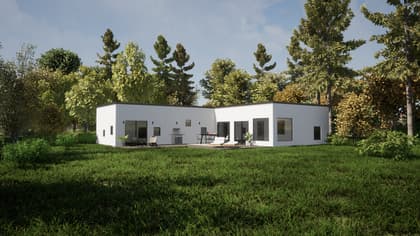 Bild av trädgården