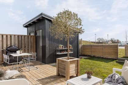 Bild av trädgården