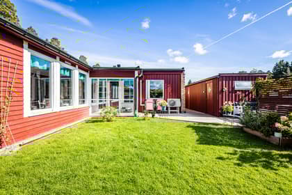 Bild av trädgården