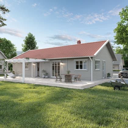 Bild av trädgården