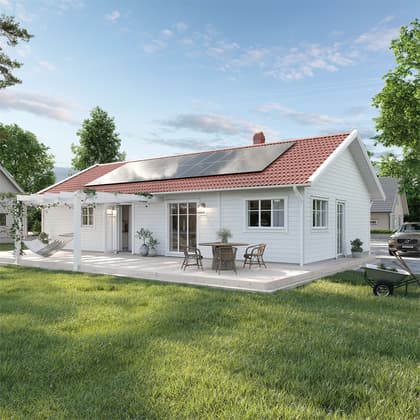 Bild av trädgården