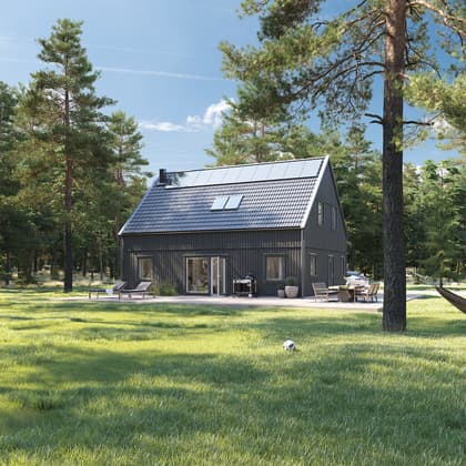 Bild av trädgården