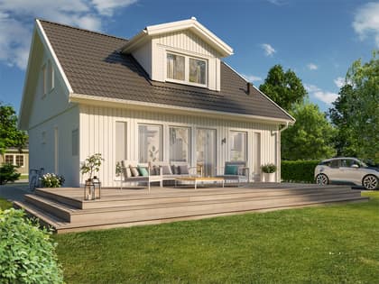 Bild av trädgården