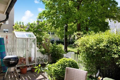 Bild av trädgården