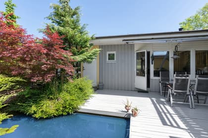 Bild av trädgården