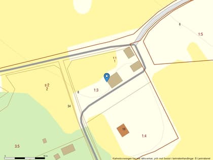 Illustrerad karta över fastigheten eller området