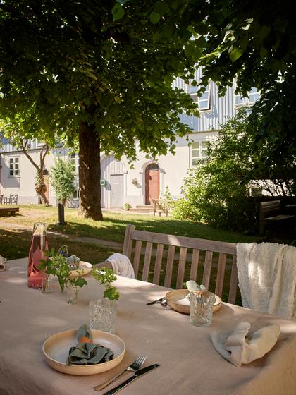 Bild av trädgården