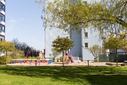 Bild av trädgården