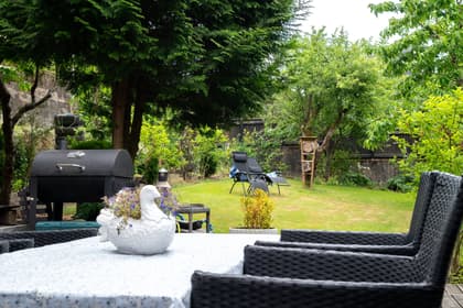 Bild av trädgården