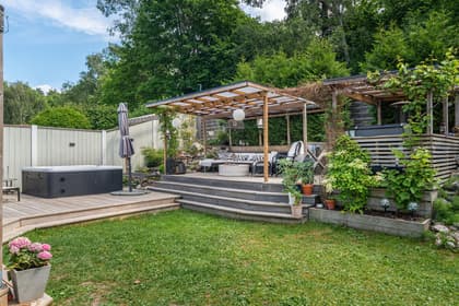 Bild av trädgården