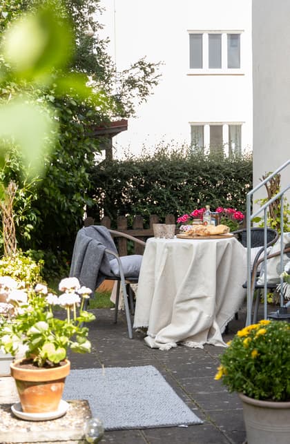 Bild av trädgården