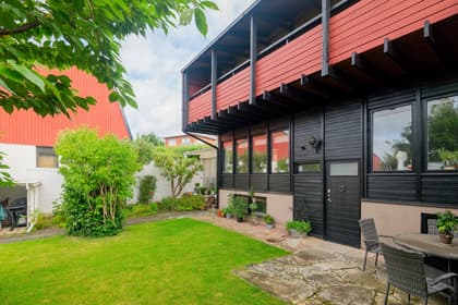 Bild av trädgården