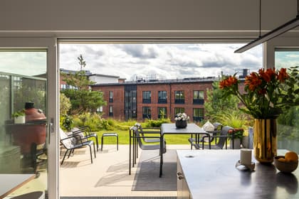 Bild av trädgården