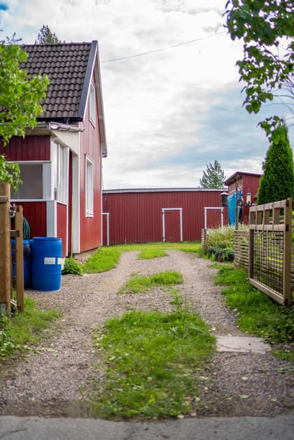 Bild av trädgården