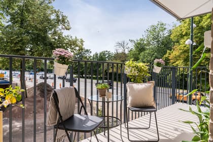 Balkong eller utsiktsbild