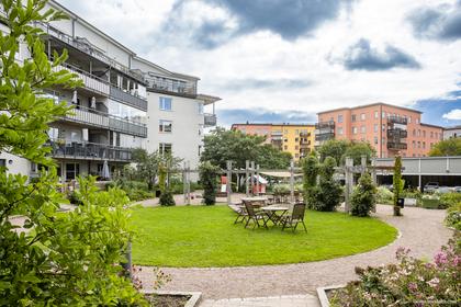 Bild av trädgården