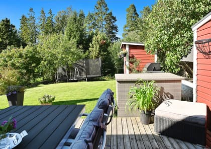 Bild av trädgården