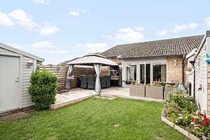 Bild av trädgården