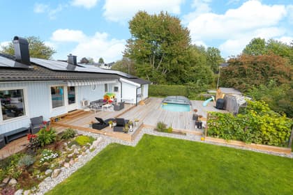 Bild av trädgården