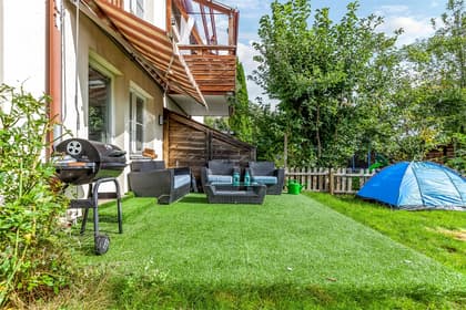 Bild av trädgården