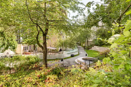 Bild av trädgården