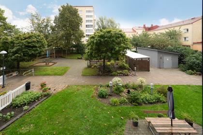 Bild av trädgården