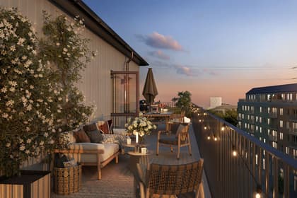 Balkong eller utsiktsbild