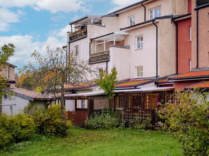 Bild av trädgården