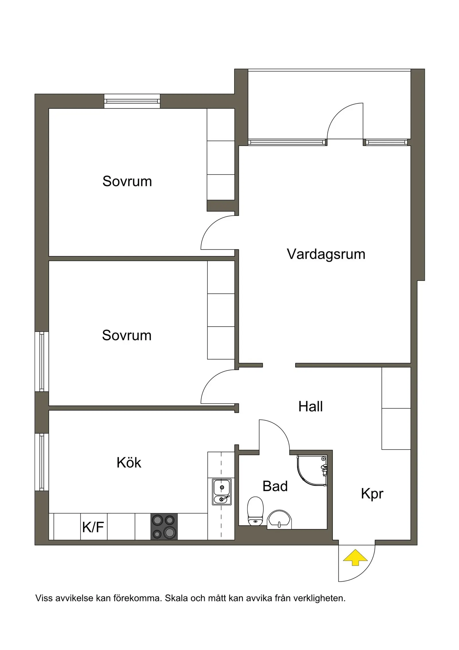 Floor plan for Tornslingan 37